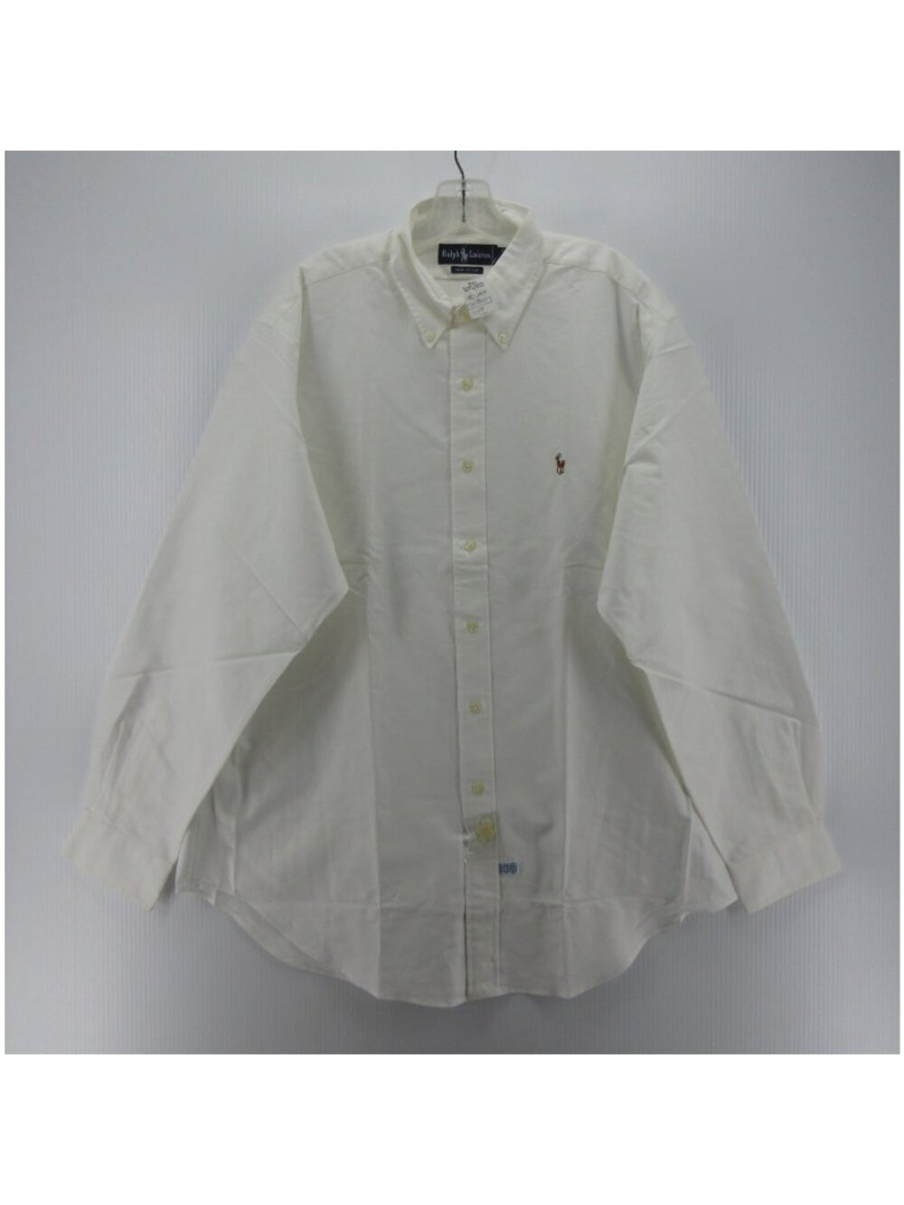 VINTAGE Ralph Lauren Shirt 17 Oxford Cloth OCBD Button Down Preppy